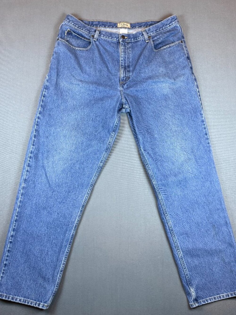 L.L.Bean Men’s Jeans 40x34 Blue Denim Relaxed Fit 100% Cotton
